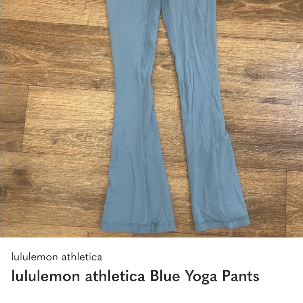 Lululemon Athletica Sky Blue Flared Leggings